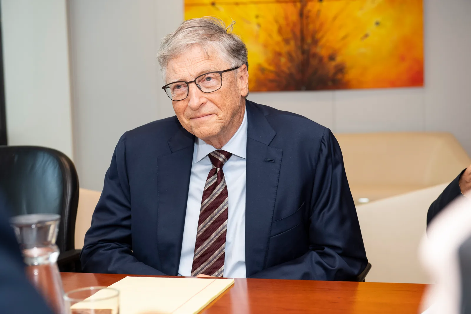 Bill Gates during his visit to the European Commission in Brussels, October 2023
