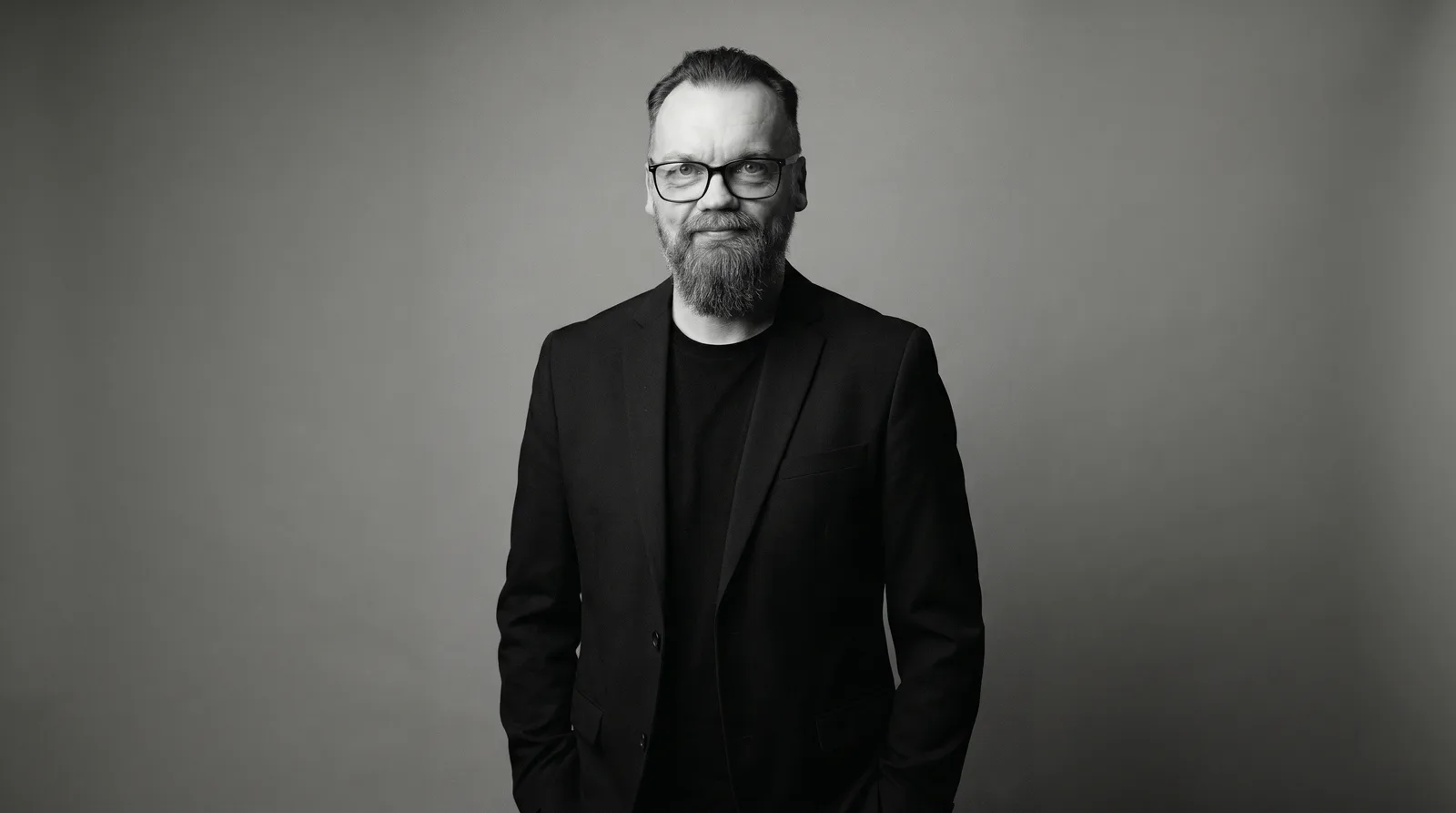 AI-generated portrait of Paul Thomas, AI consultant and founder of The Human Co.